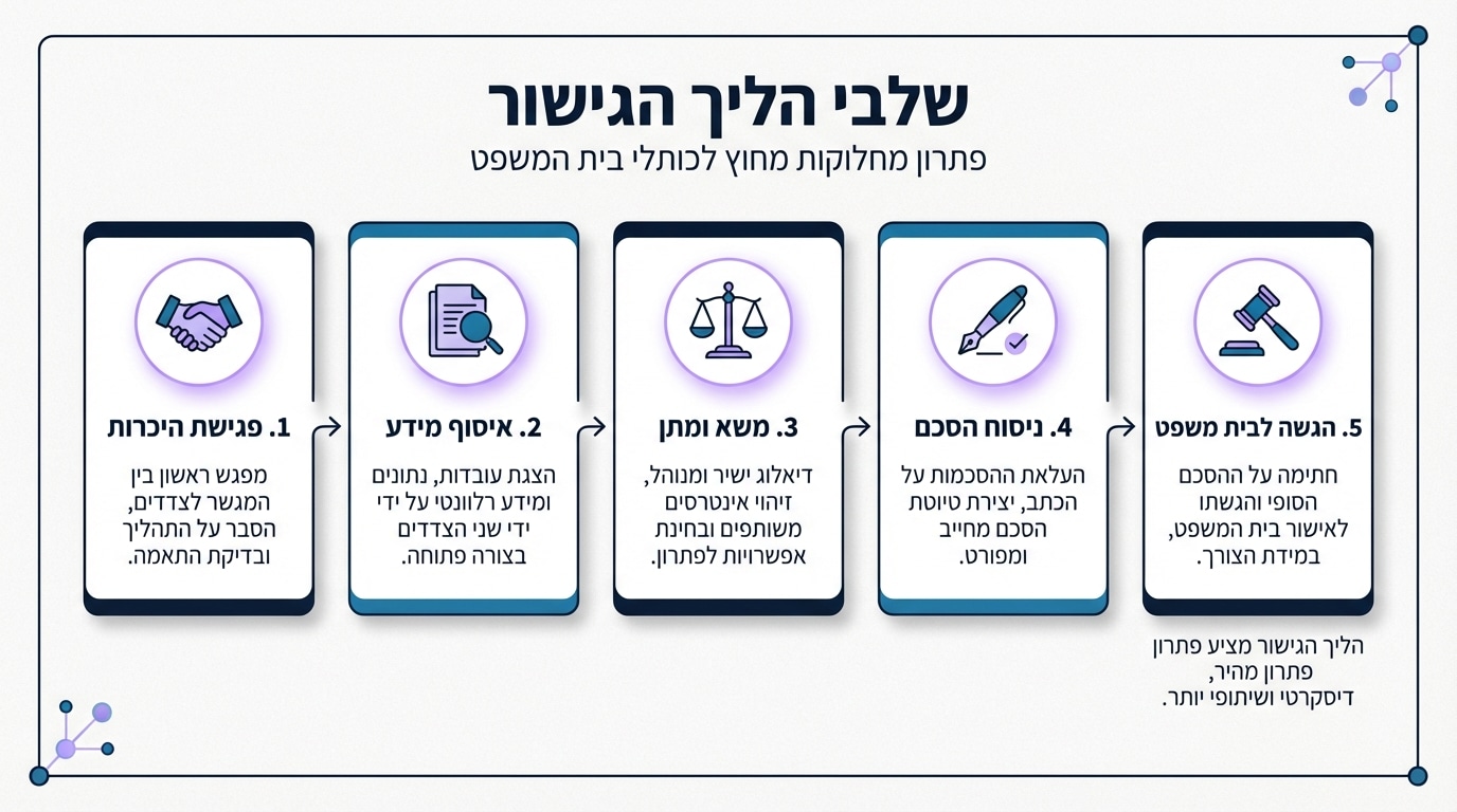 שלבי הגישור לגירושין